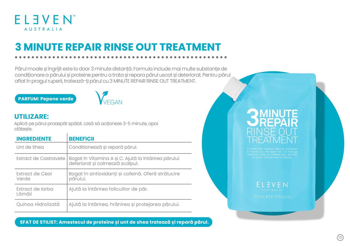 3 Minute REPAIR RINSE OUT TREATMENT 200 ml